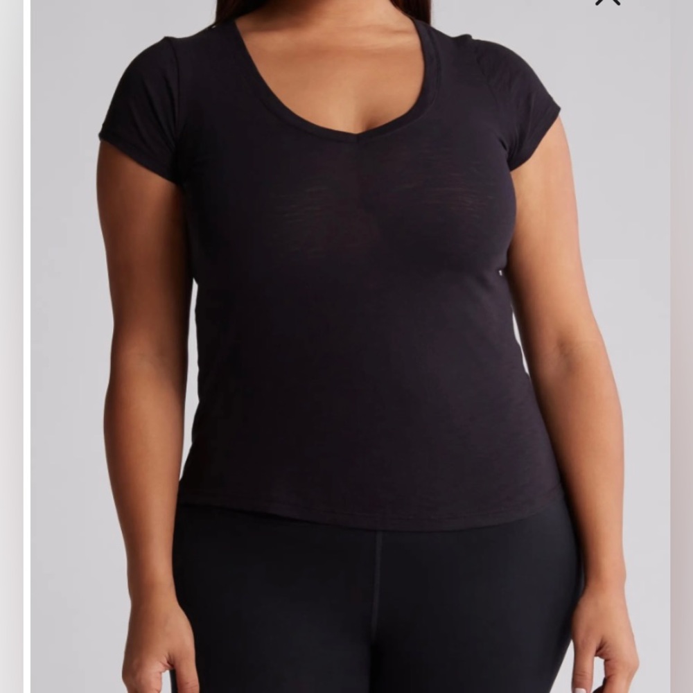 SPANX Slub V-neck T-shirt